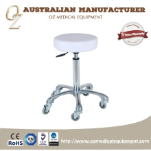 Tabouret médical de chaise de selle de clinique d&#39;unité centrale de cuir d&#39;unité centrale d&#39;équipement médical haut de gamme avec la roue sans poil fabricant australien